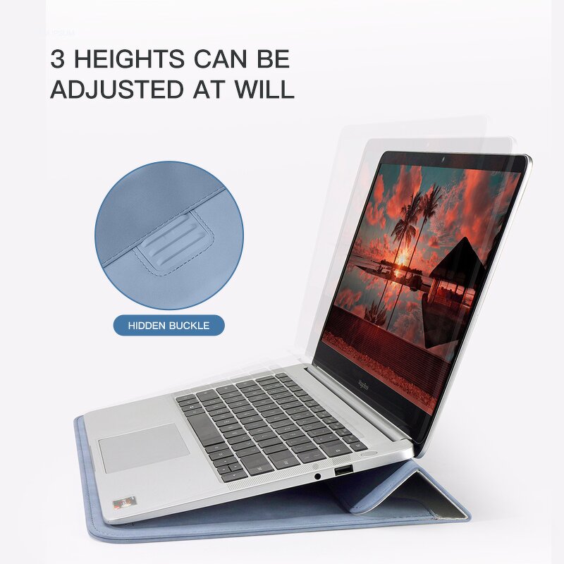 Laptop Sleeve Factory - Modern Style PU Tablet Protective Case Stand Portable