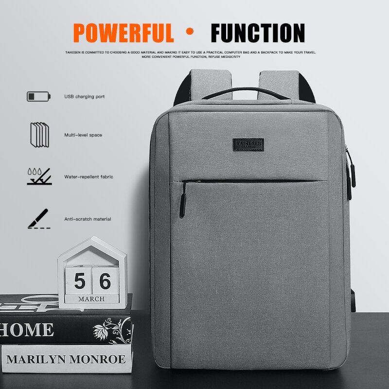 Laptop Backpack Factory - 15.6 17 Inch Nylon Travel USB Charging Waterproof for Men