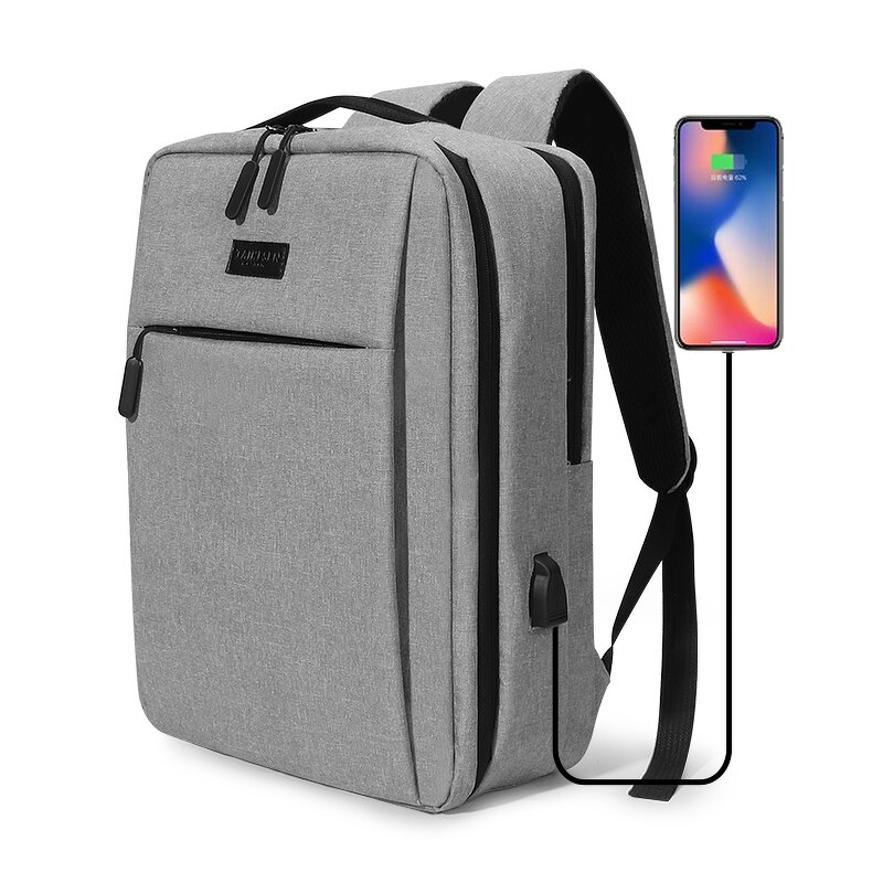 Laptop Backpack Factory - 15.6 17 Inch Nylon Laptop Backpack USB Charging School