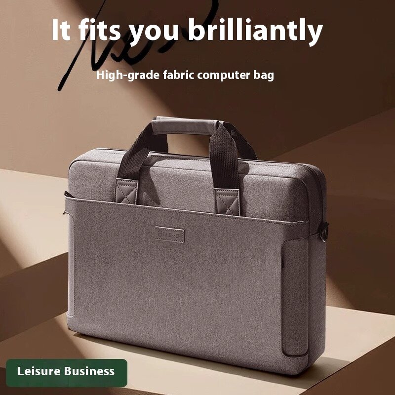 Briefcase Factory - Portable Genuine Slim Computer Shoulder Bag for 17 Inch