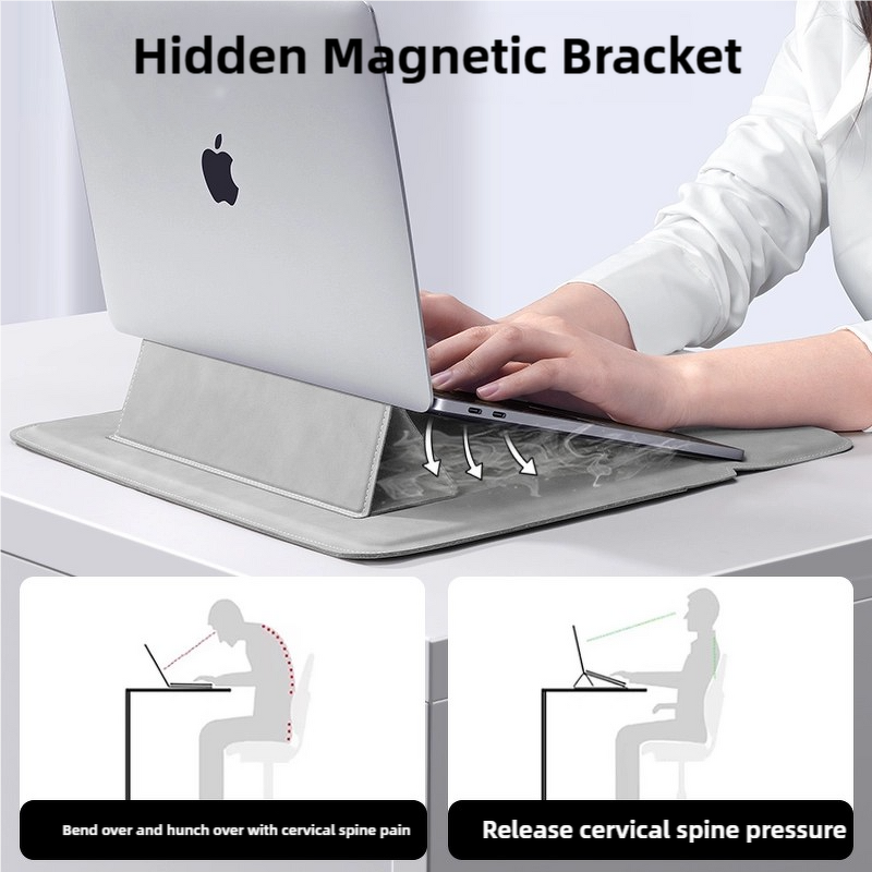 Laptop Sleeve Factory - 2025 New Arrival Magnetic Carry Case with Stand Bracket
