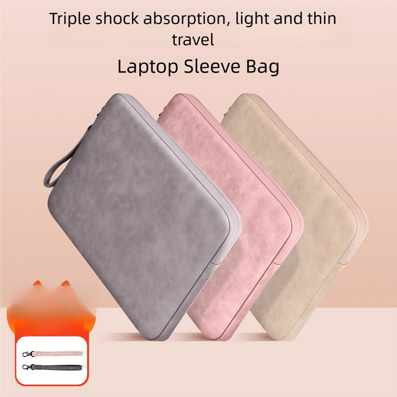 Laptop Sleeve Factory - Popular PU Leather Envelope Style Shock Proof Briefcase