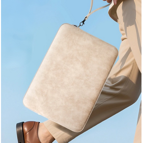 Laptop Sleeve Factory - Popular PU Leather Envelope Style Shock Proof Briefcase