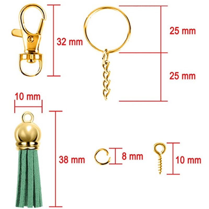 Tassel Charm Factory - DIY Crafts Tassel Pendant Keychain Rings Jewelry Accessories