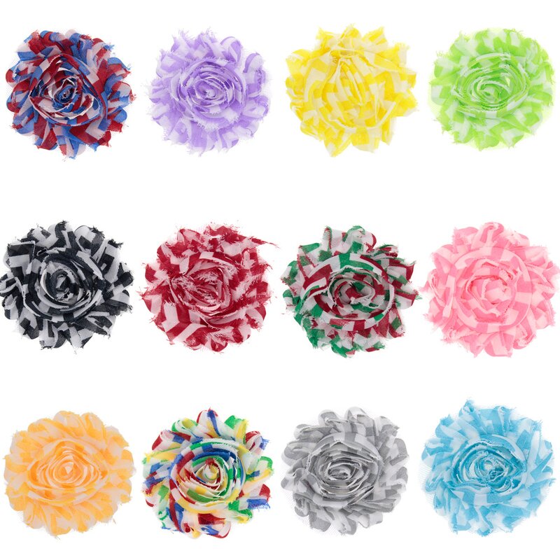 Chiffon Flower Factory - DIY 6.5cm Shabby Chiffon Rosette Headband Baby Bouquet