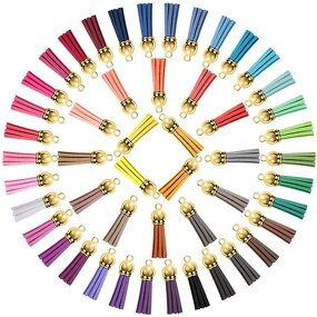 Suede Tassel Pendant Factory - DIY 38mm Suede Handmade Fringe Tassel for Jewelry