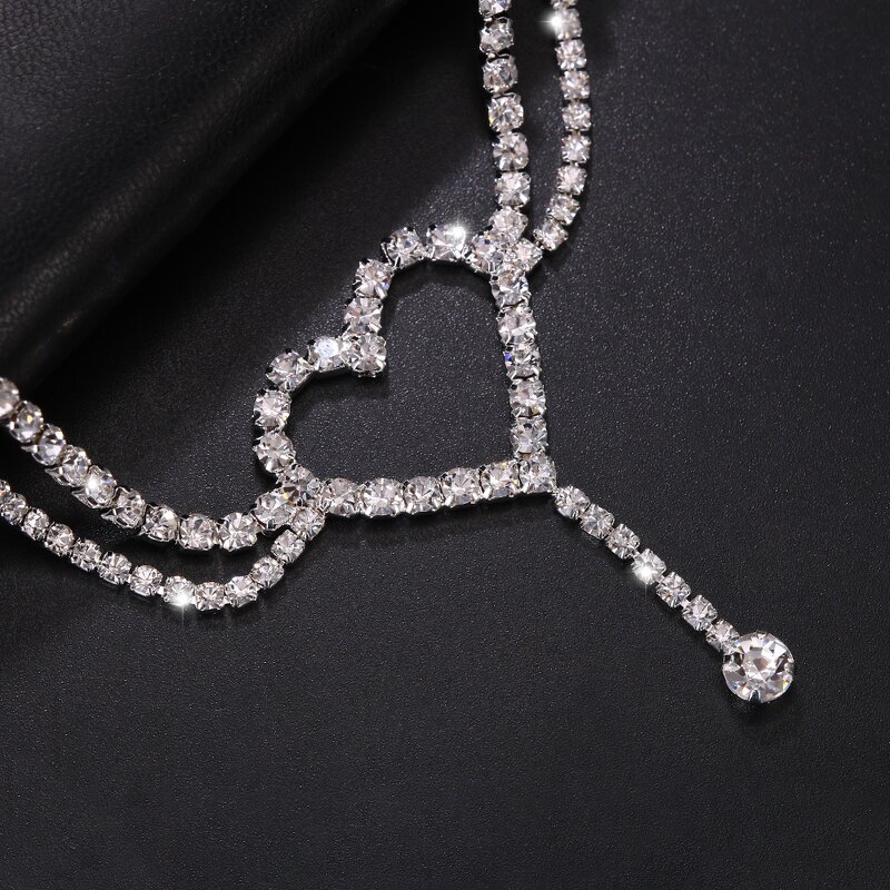 Tennis Anklet Factory - Silver Tennis Crystal Zircon Link Chain Summer Beach