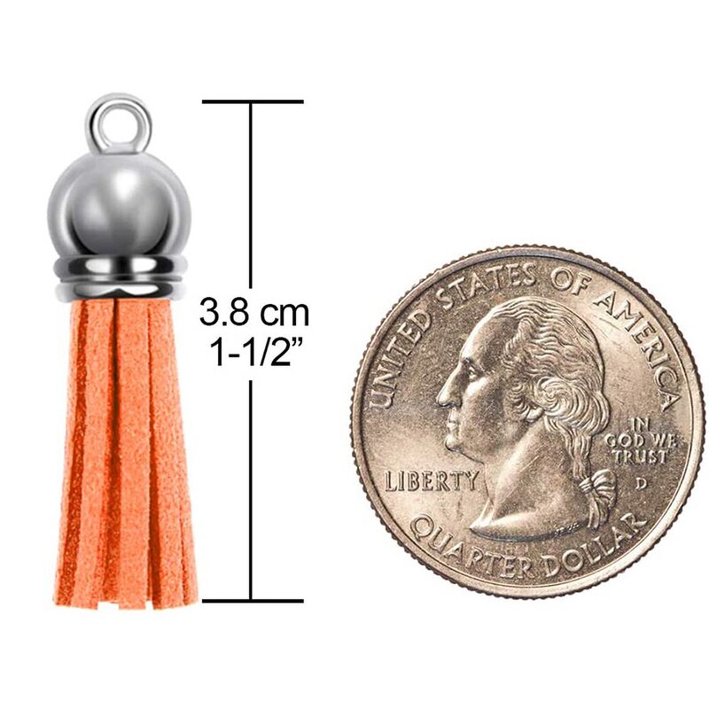 Suede Tassel Pendant Factory - DIY 38mm Suede Leather Tassel Fringe Trim