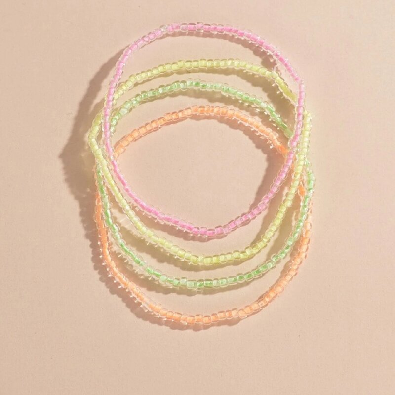 Luminous Anklet Factory - Fashion Summer Beach Glow in the Dark Colorful Beads