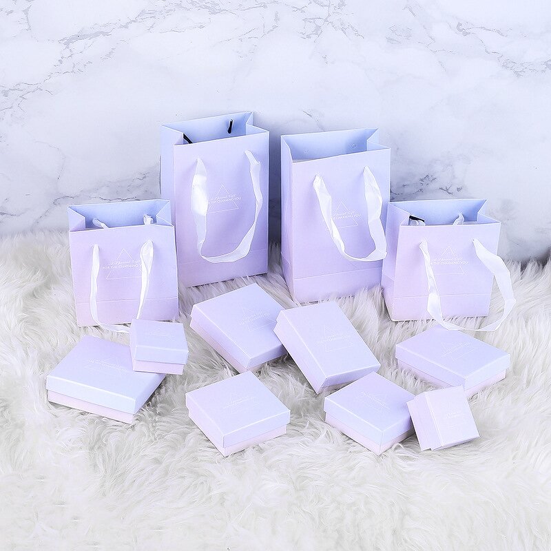 Jewelry Gift Box Factory - Black Matte Kraft Paper Box for Earrings Bracelets