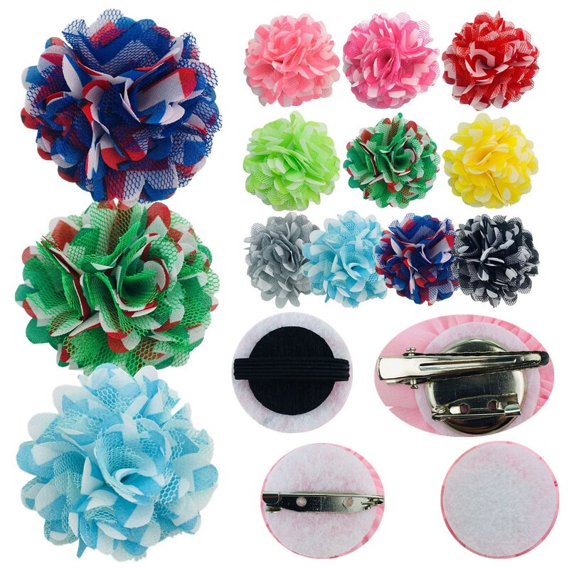 Lace Flower Factory - DIY 6.5cm Lace Shabby Flower Artificial Fabric Rosette