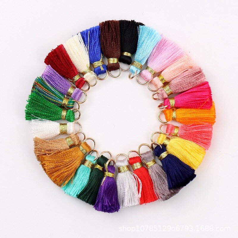 Cotton Tassel Pendant Factory - DIY 20mm Thin Cotton Cord Tassel Fringe Trim