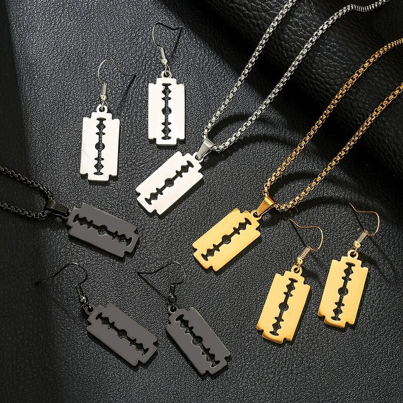 Razor Blade Charm Factory - Manufacturer Antique Silver Gold Razor Blade DIY