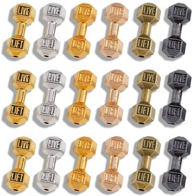 Dumbbell Bead Pendant Factory - Antique Silver Gold Gun-Black Plated Dumbbell Bead