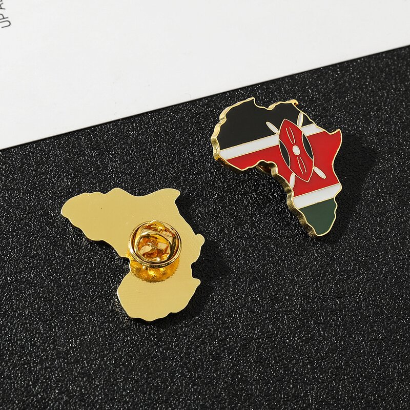 Lapel Pin Factory - Africa National Flag African Countries Brooches Jewelry Accessories
