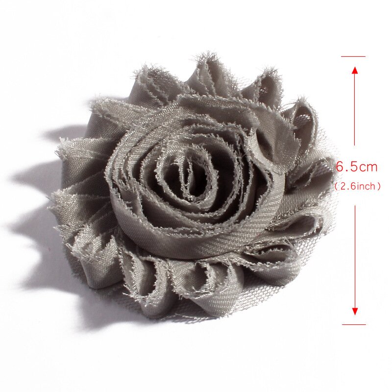 Chiffon Flower Factory - DIY 6cm Shabby Chiffon Rosette Lace Hair Accessories