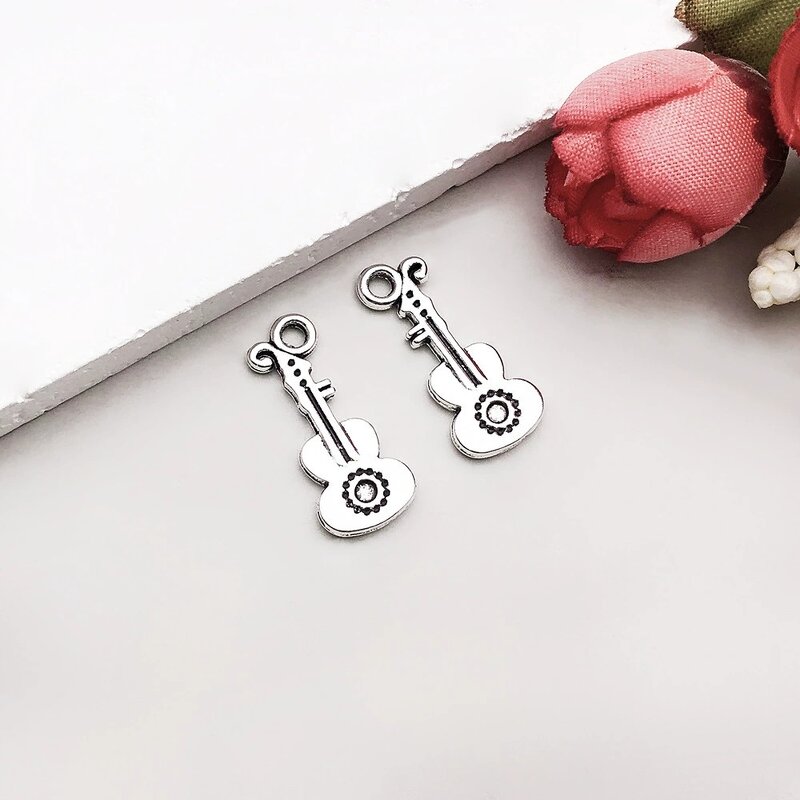 Musical Instrument Charm Factory - Antique Silver Gold Violin DIY Jewelry Accessories