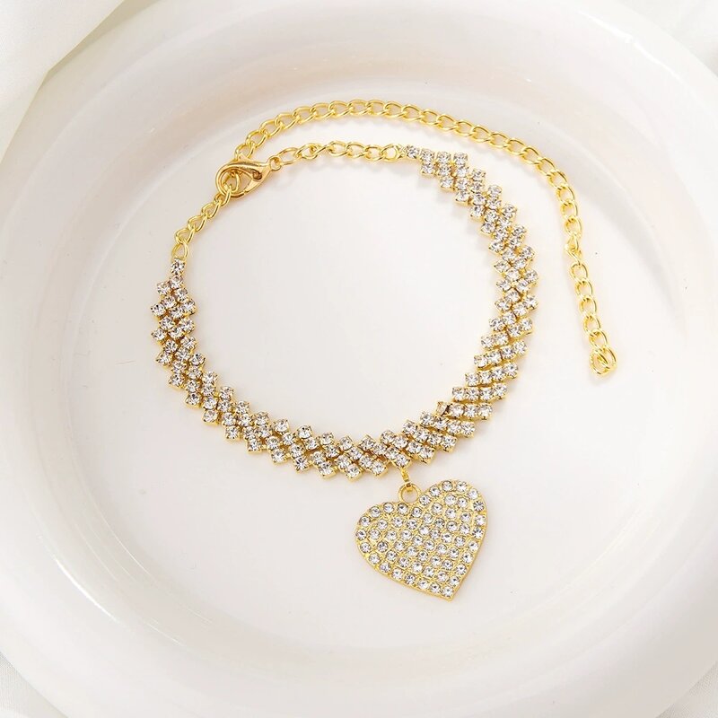 Tennis Bracelet Set Factory - Stainless Steel 18K Gold Zircon Tennis Bracelet Anklet