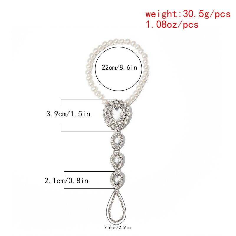 Tennis Anklet Factory - Lady Silver Gold Plated Link Chain Rhinestone Tennis