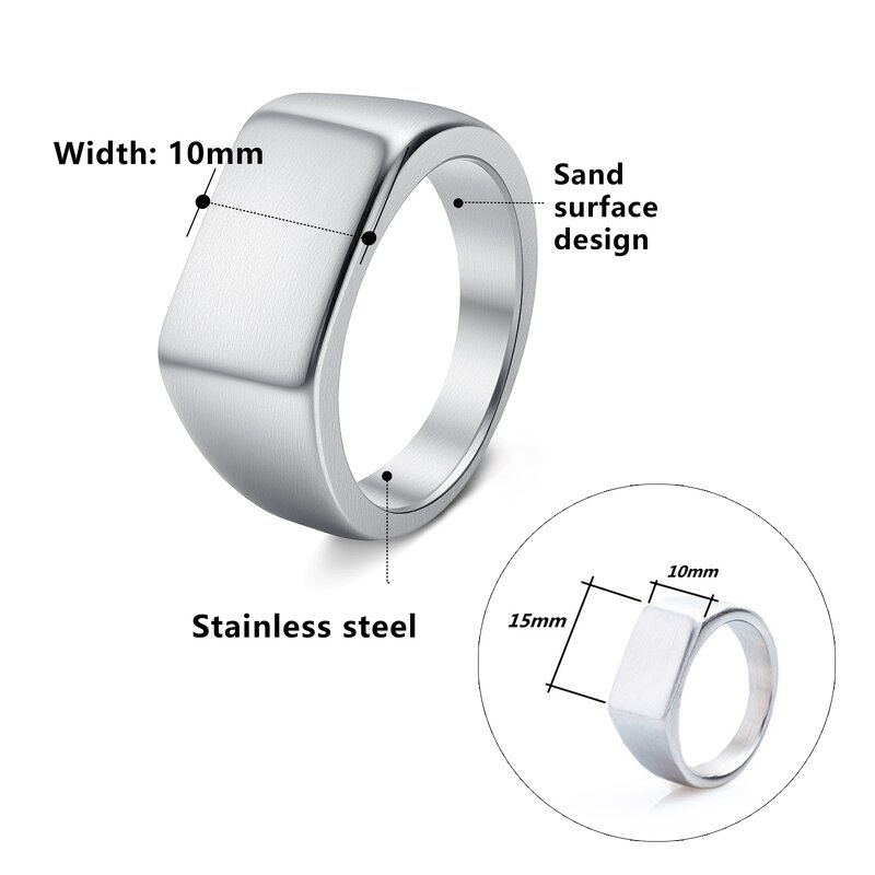 Personalized Ring Factory - Stainless Steel Stamp Engraved Laser Engraving Custom
