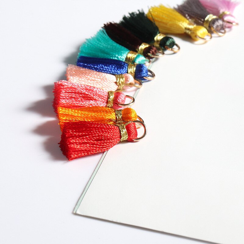 Cotton Tassel Pendant Factory - DIY 20mm Thin Cotton Cord Tassel for Key Chain