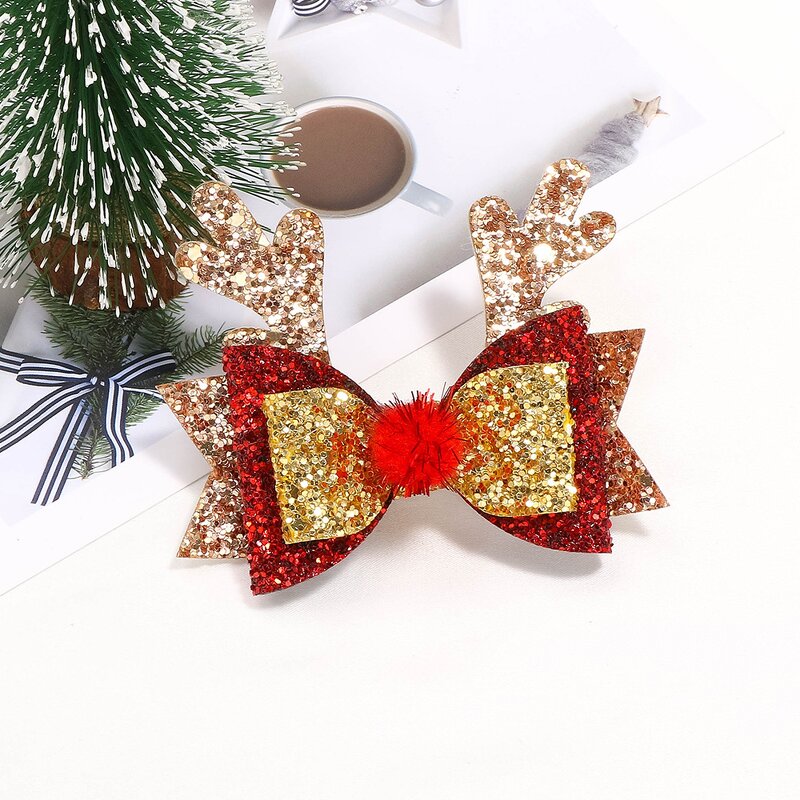 Hair Clip Set Factory - Christmas Gifts Baby Hair Clip Leather Metal Hairpin Set