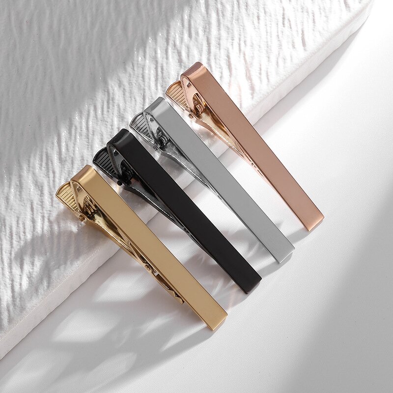 Tie Clip Factory - Manufacturer Stainless Steel Custom Engraving Rose Gold Black