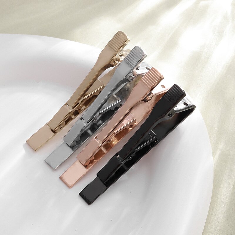Tie Clip Factory - Manufacturer Stainless Steel Custom Engraving Rose Gold Black