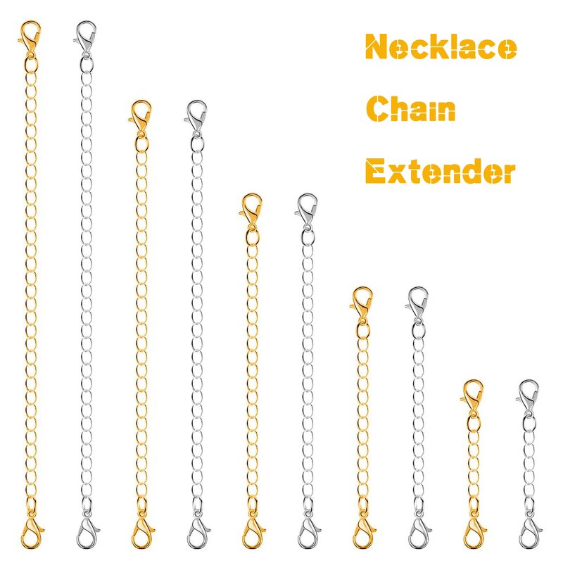Extender Chain Factory - Manufacturer Silver Gold Plated Alloy DIY Lobsters Extender