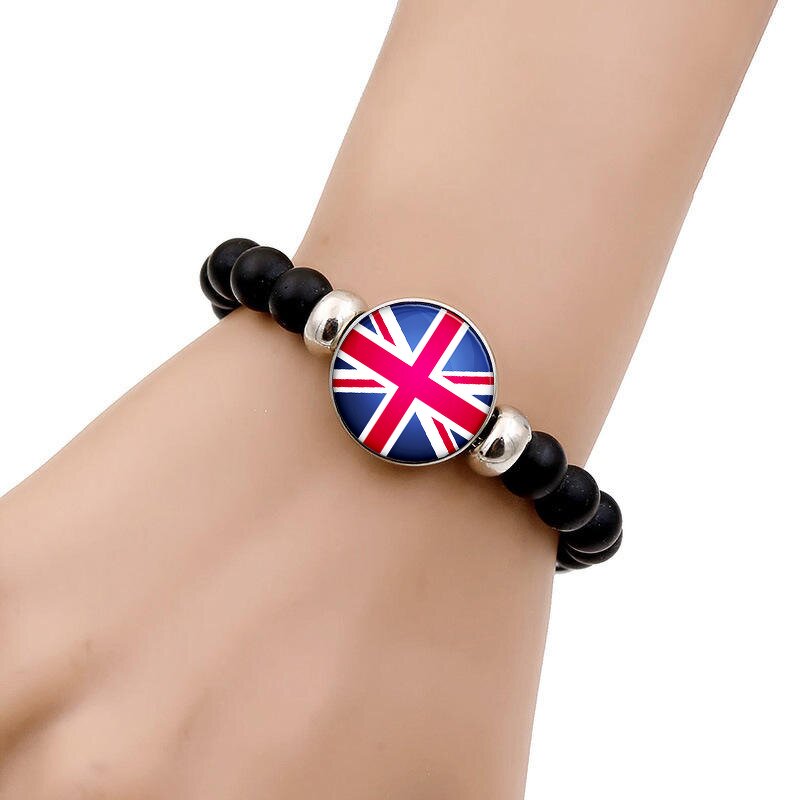 Beaded Bracelet Factory - 287 Countries National Flag Design Unisex