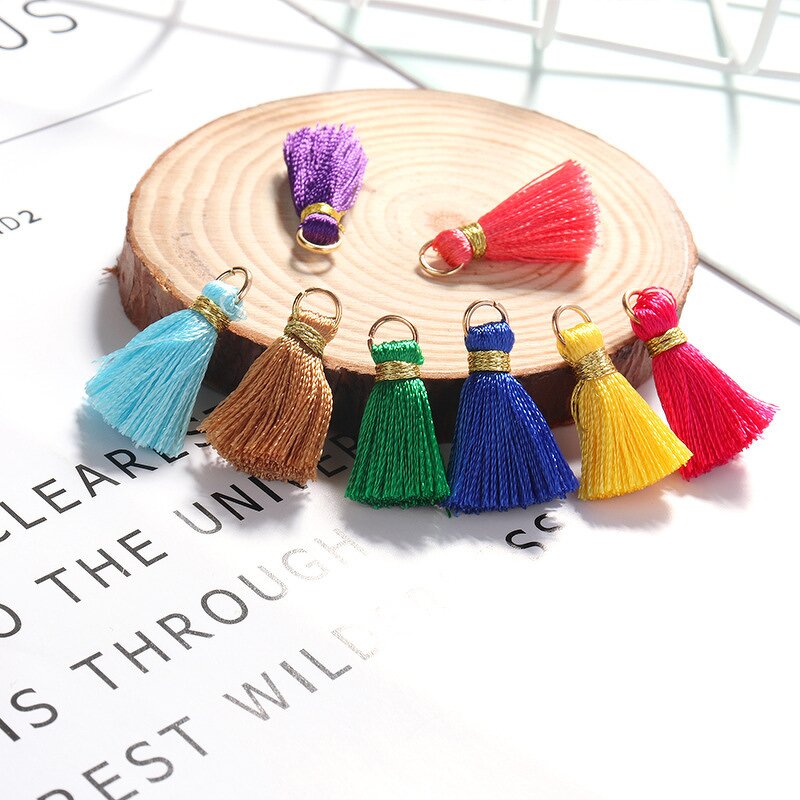 Cotton Tassel Pendant Factory - DIY 20mm Thin Cotton Cord Tassel for Key Chain