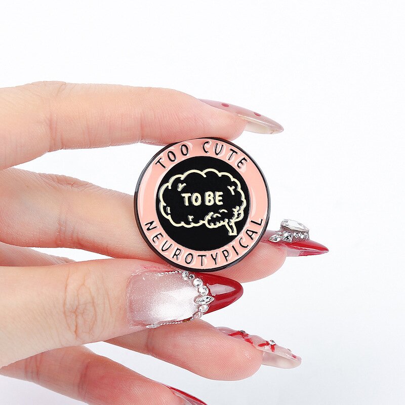 Neurodiversity Pin Factory - Enamel Neurotic Neurospicy Button Neurodivergent Badge