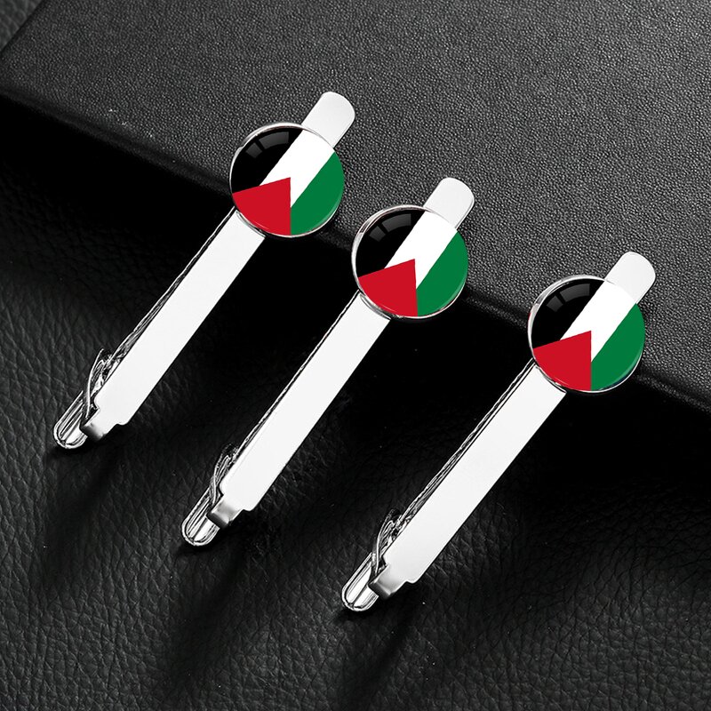 Tie Clip Factory - Manufacturer I love Palestine Theme Flag Design Tie Clip