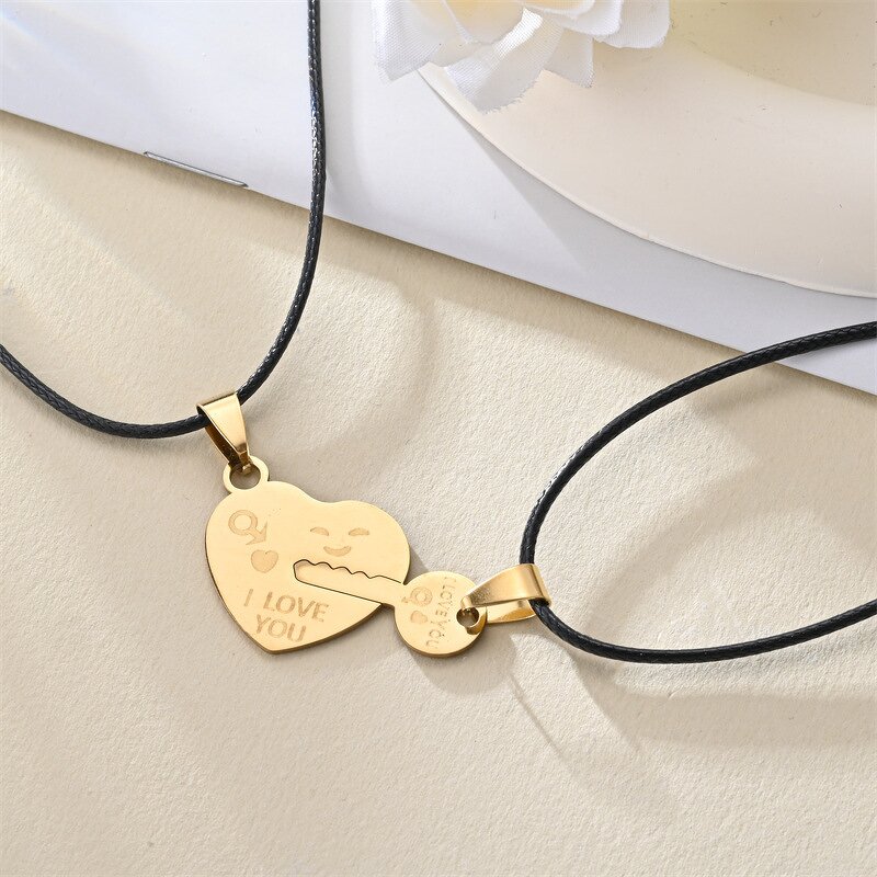 Puzzle Heart Necklace Factory - 18 Model Stainless Steel I Love YOU Matching