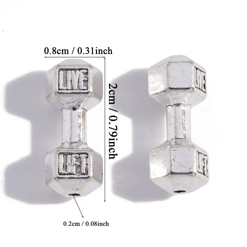 Dumbbell Bead Pendant Factory - Antique Silver Gold Gun-Black Plated Dumbbell Bead