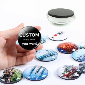 Fridge Magnet Factory - Multiple Shapes Sizes Glass Dome Cabochon Souvenir Magnet