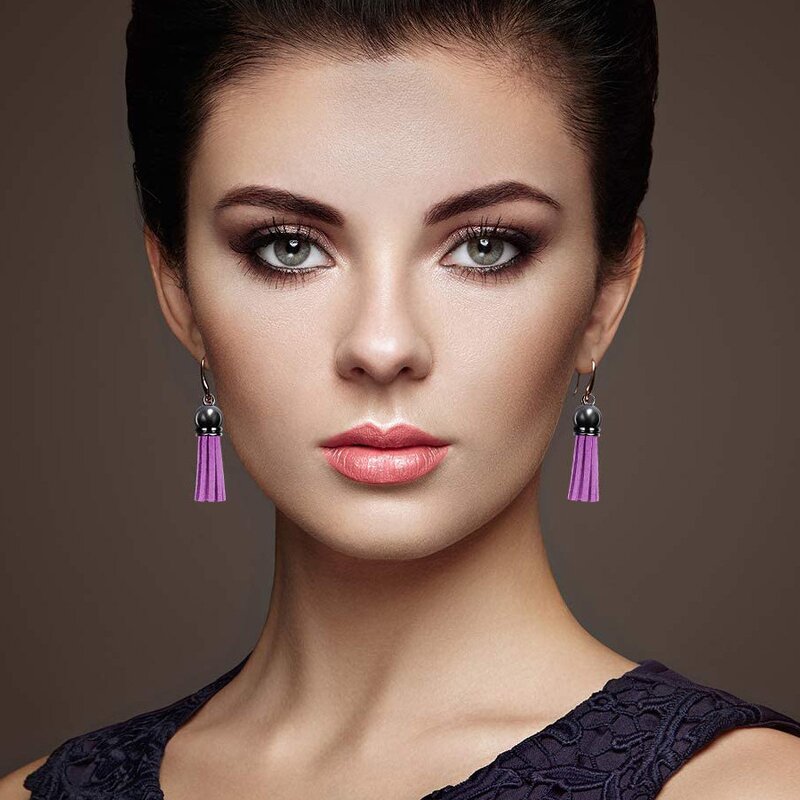 Suede Tassel Pendant Factory - DIY 38mm Suede Handmade Fringe Tassel for Jewelry