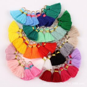 Cotton Tassel Pendant Factory - DIY 20mm Thin Cotton Cord Tassel Fringe Trim