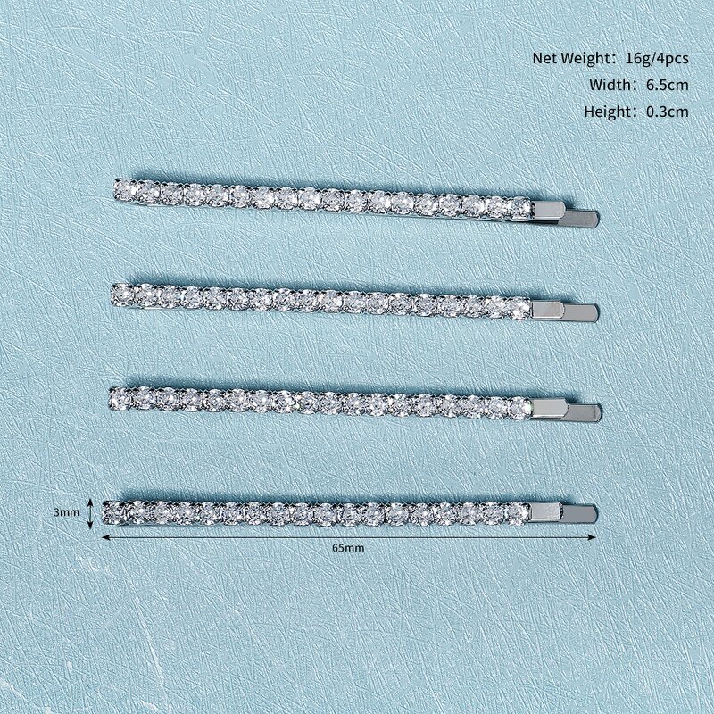 Hair Clips Factory - Zircon Hair Clips Bling Accessories Crystal Hairgrips