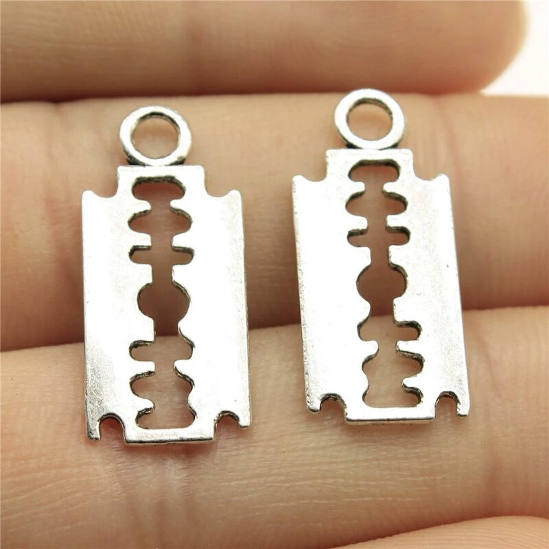 Razor Blade Charm Factory - Manufacturer Antique Silver Gold Razor Blade DIY