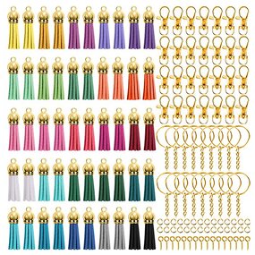 Tassel Charm Factory - DIY Crafts Tassel Pendant Keychain Rings Jewelry Accessories