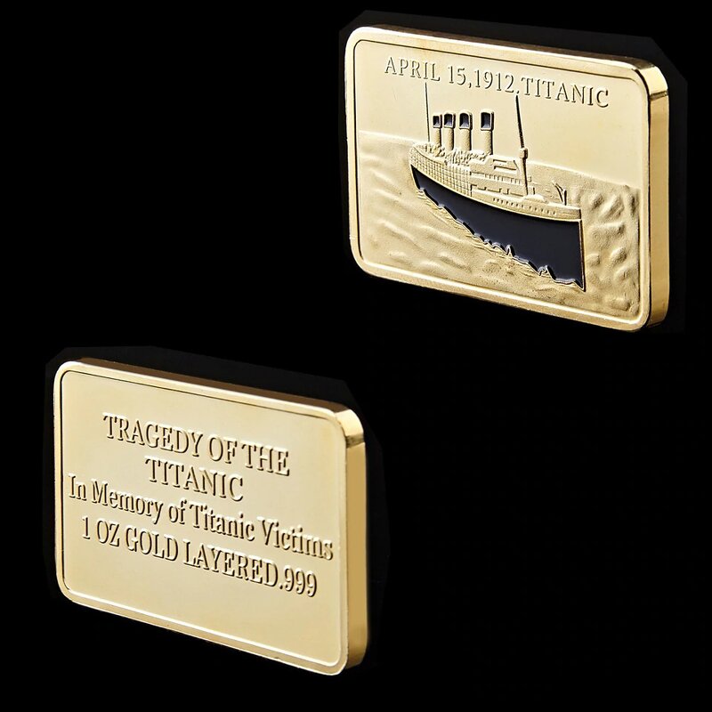 Commemorative Coin Factory - Manufacturer Double Sided Silver Gold Plated Titanic