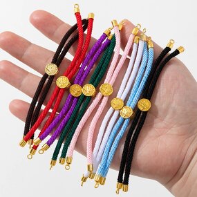 Braided Bracelet Cord Factory - Minimalist Slide Adjustable Slip Knot Woven