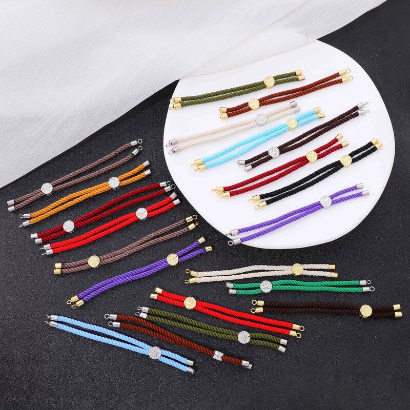 Braided Bracelet Cord Factory - Minimalist Slide Adjustable Slip Knot Woven