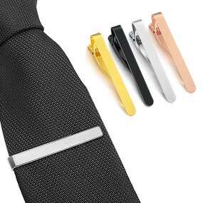 Tie Clip Factory - Manufacturer Stainless Steel Custom Engraving Rose Gold Black