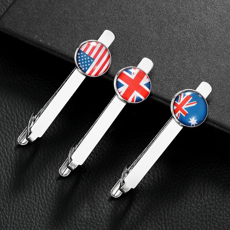 Tie Clip Factory - Manufacturer Personalized Tie Clip Customized 287 Country Flag