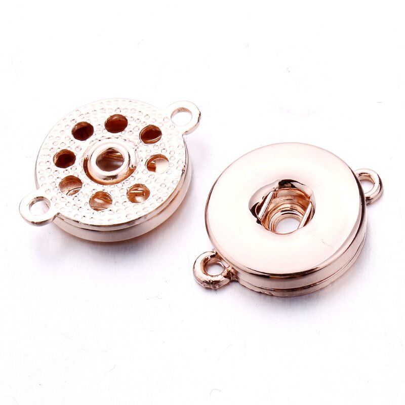 Snap Button Tray Factory - Factory 18mm Round Snap Button Base Connector Crystal
