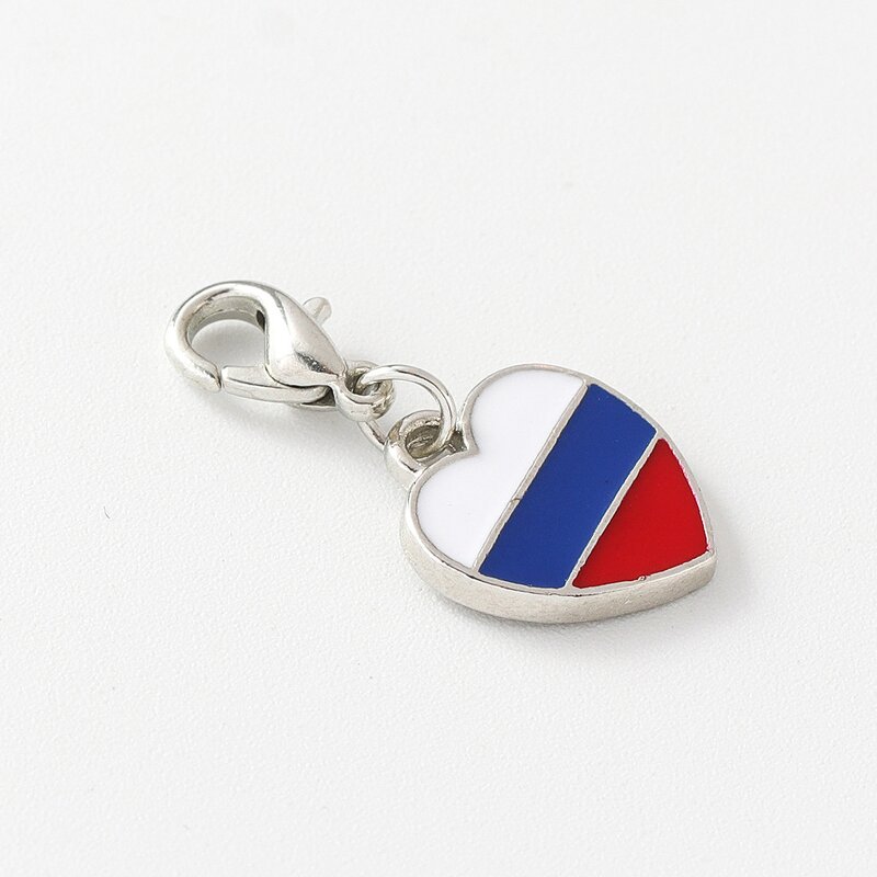 Country Flag Heart Charm Factory - Enamel Heart Shape United States Germany Flag