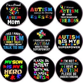 Autism Awareness Pin Factory - Enamel Autism Speak Button Pin Neurodivergent Badge