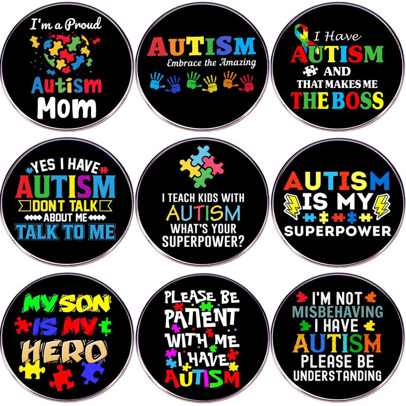 Autism Awareness Pin Factory - Enamel Autism Speak Button Pin Neurodivergent Badge